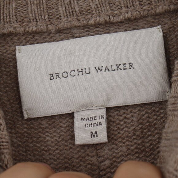 Brochu walker Sweater dress womens Medium Looker layered camel Wool Cashmere - Picture 9 of 16